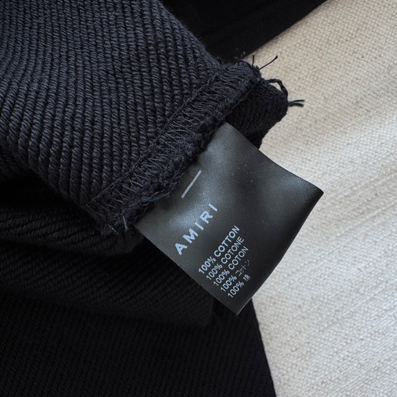 Amiri Cropped Black Hoodie - Picture 5 of 7